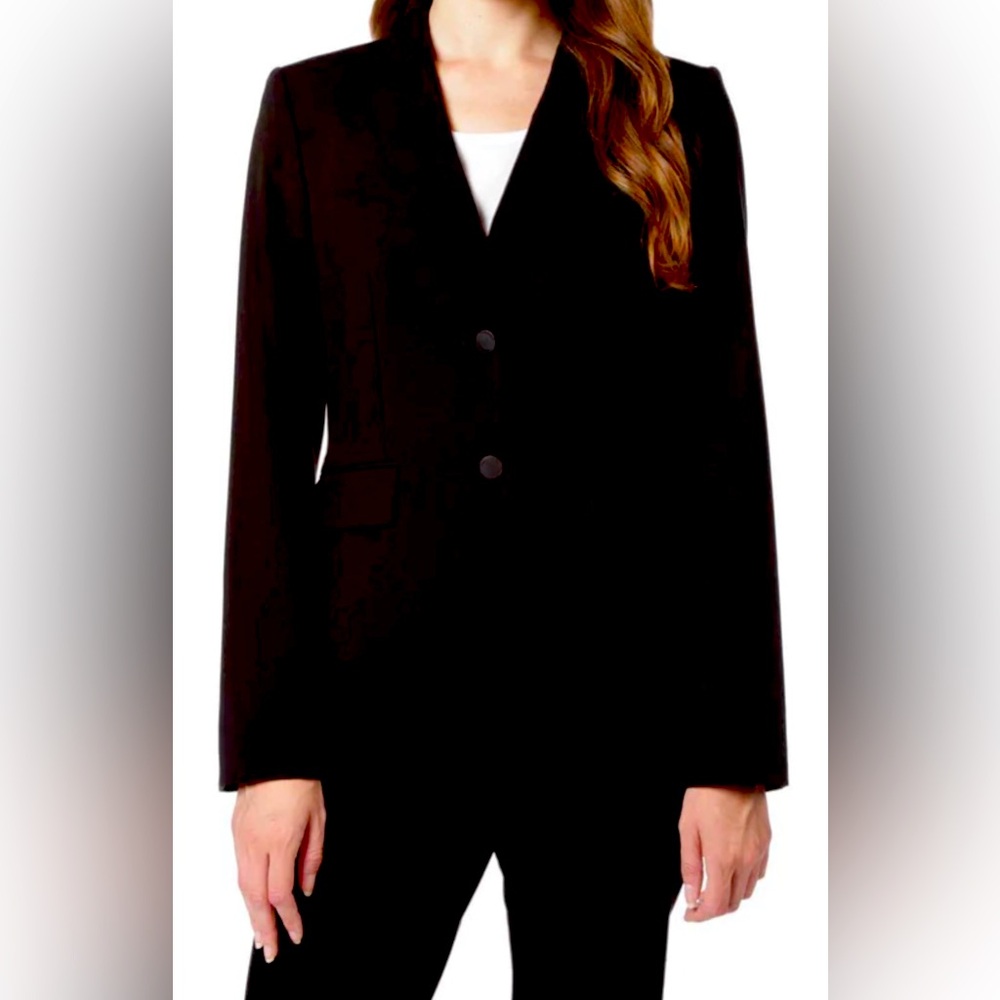 Calvin Klein ,2 button, Petite Blazer, Black, size 12P